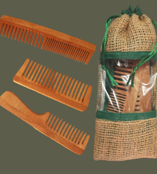 Wooden Combs-neem comb is crafted from high-quality-Salon-Spa-Hair-Treatments