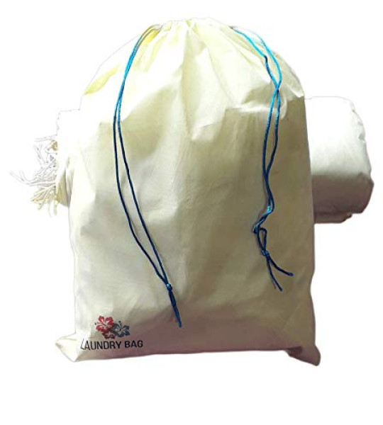 Zicniccom-25 Pcs Laundry Bags with Drawstring- 13"x19", (Pack of 25 PCS-DISPOSABLE Polyester Cloth Laundry bags for Hotels) for Hospitals,Resorts